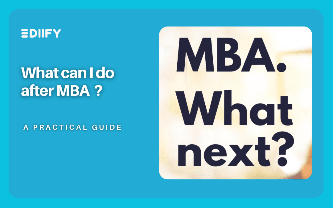 what can i do after mba