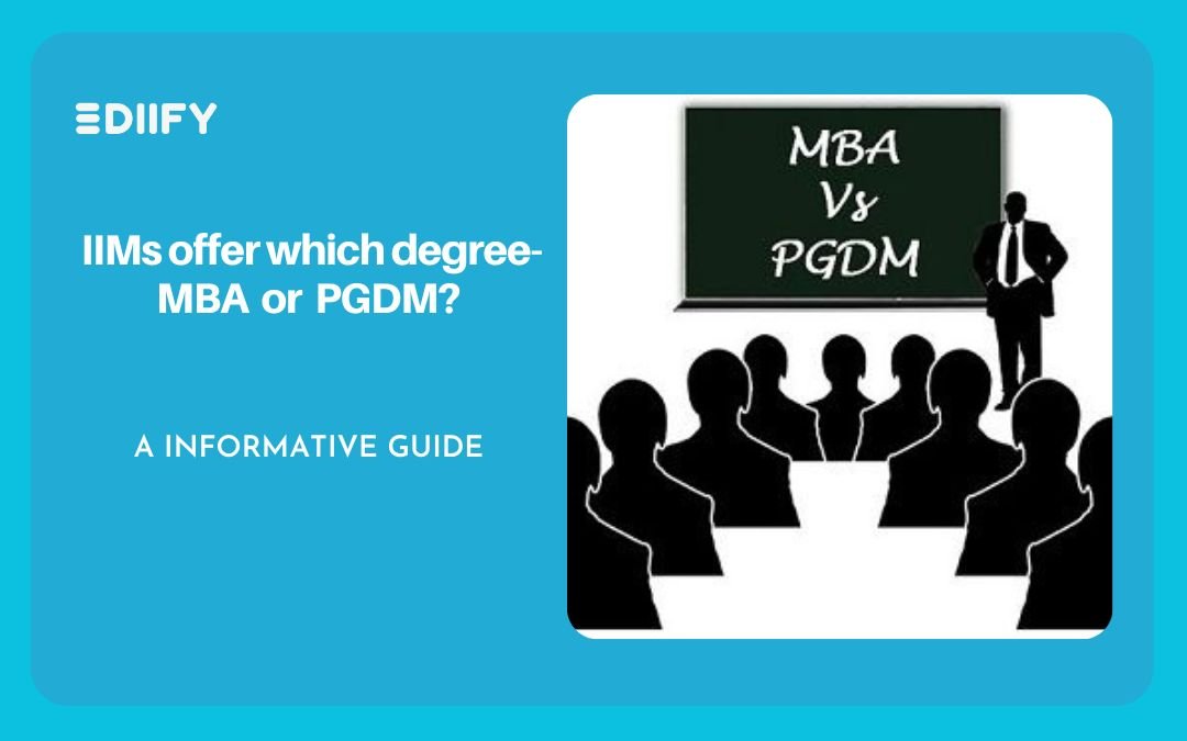 does iim offer mba or pgdm